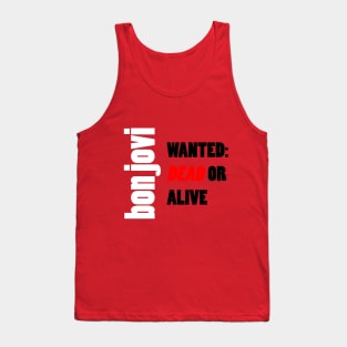 Bon Jovi Wanted Dead Or Alive 3 Tank Top